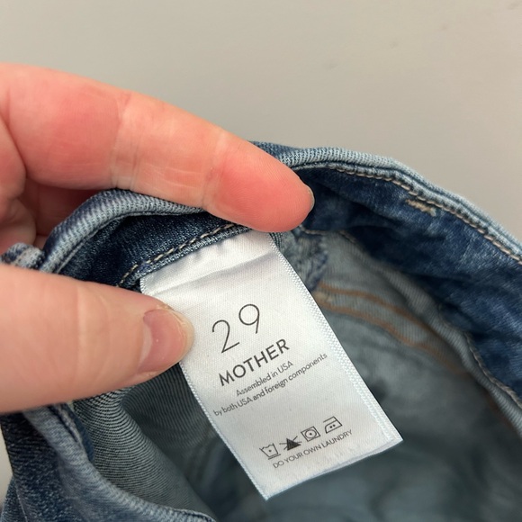 MOTHER Anthropologie The Hustler Roller Sneak Patch Pocket High-Rise Wide-Leg - Picture 7 of 12